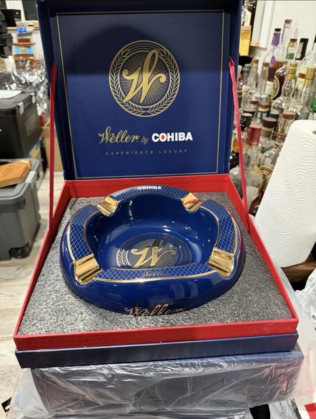 Weller x Cohiba Blue Cigar Ashtray Ceramic