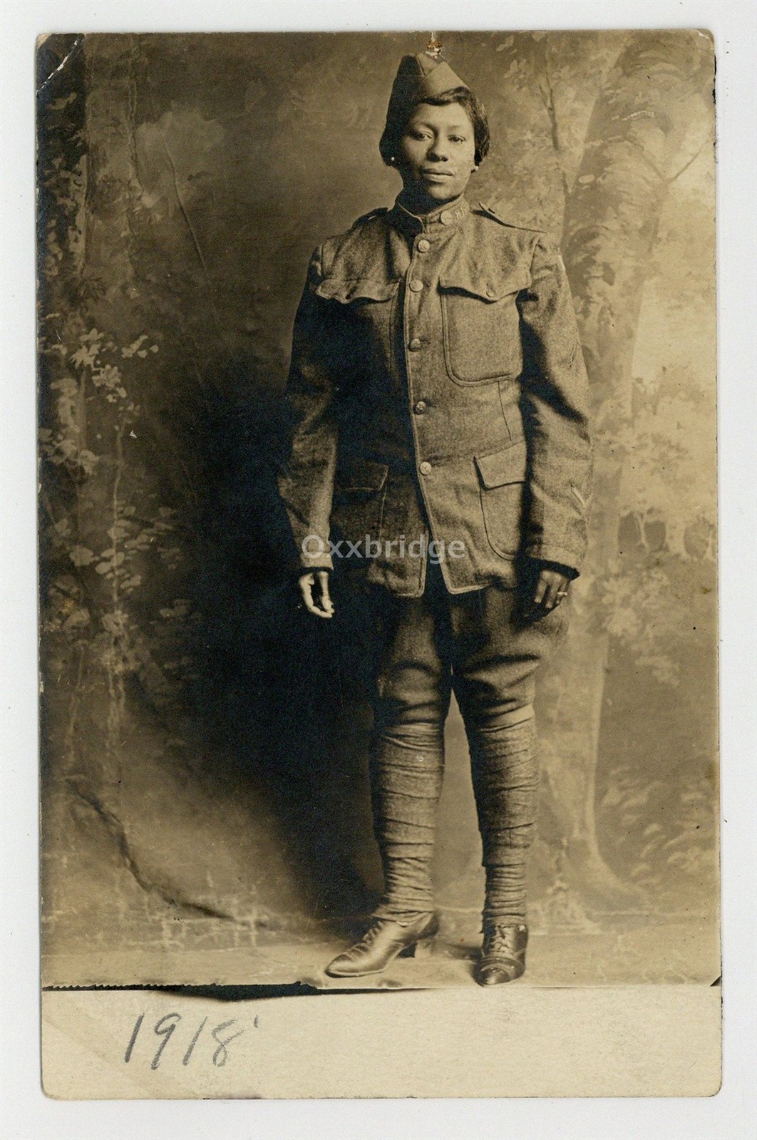 African American Female Soldier 1918 Chicago 8th Inf WWI Black Buffalo J15469 African American Female Soldier 1918 Chicago 8th Inf WWI Black Buffalo J15469