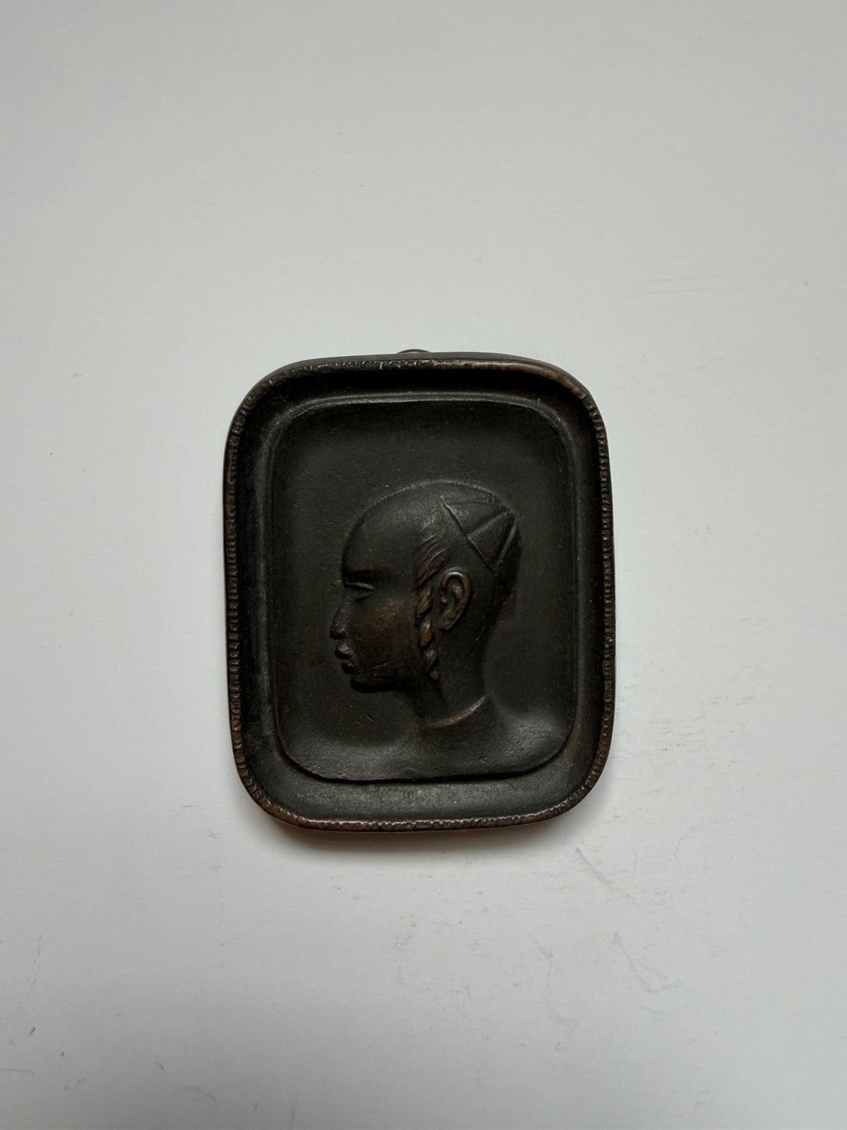 1950\'s Pal-Bell Israeli Bronze Pioneer Woman Wall Plaque, Mid-Century Judaica