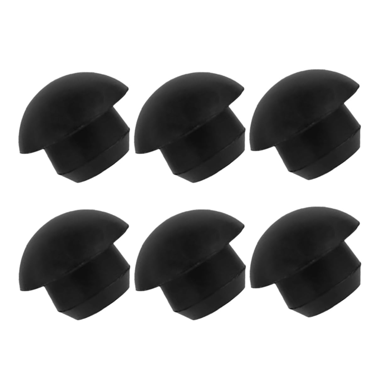 6PCS 8mm Flat-Head Hydraulic Bottle Jack Oil Filler Plug Rubber Black Jack Oil