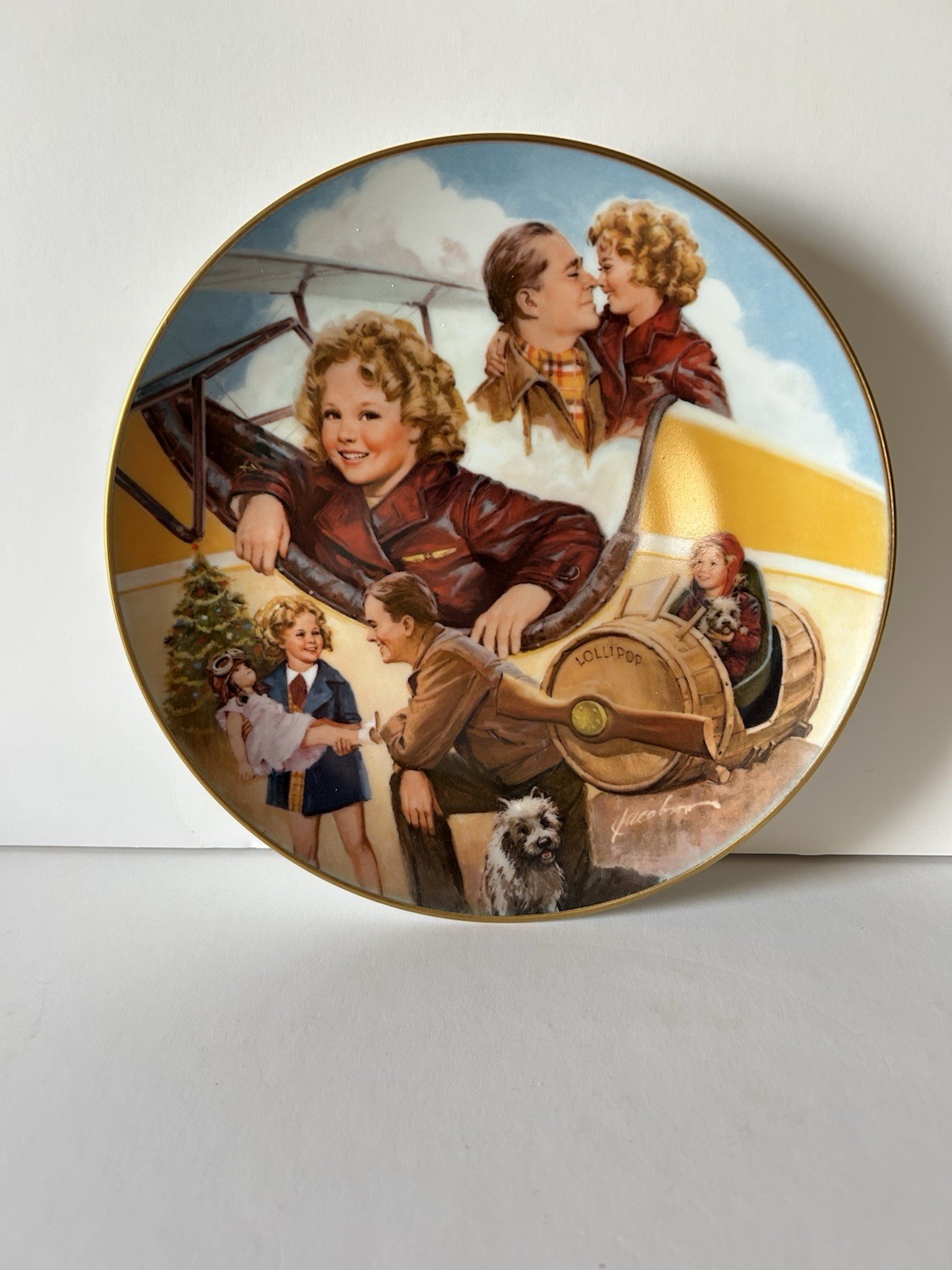 Shirley Temple Classics Bright Eyes Collector Plate Original Box