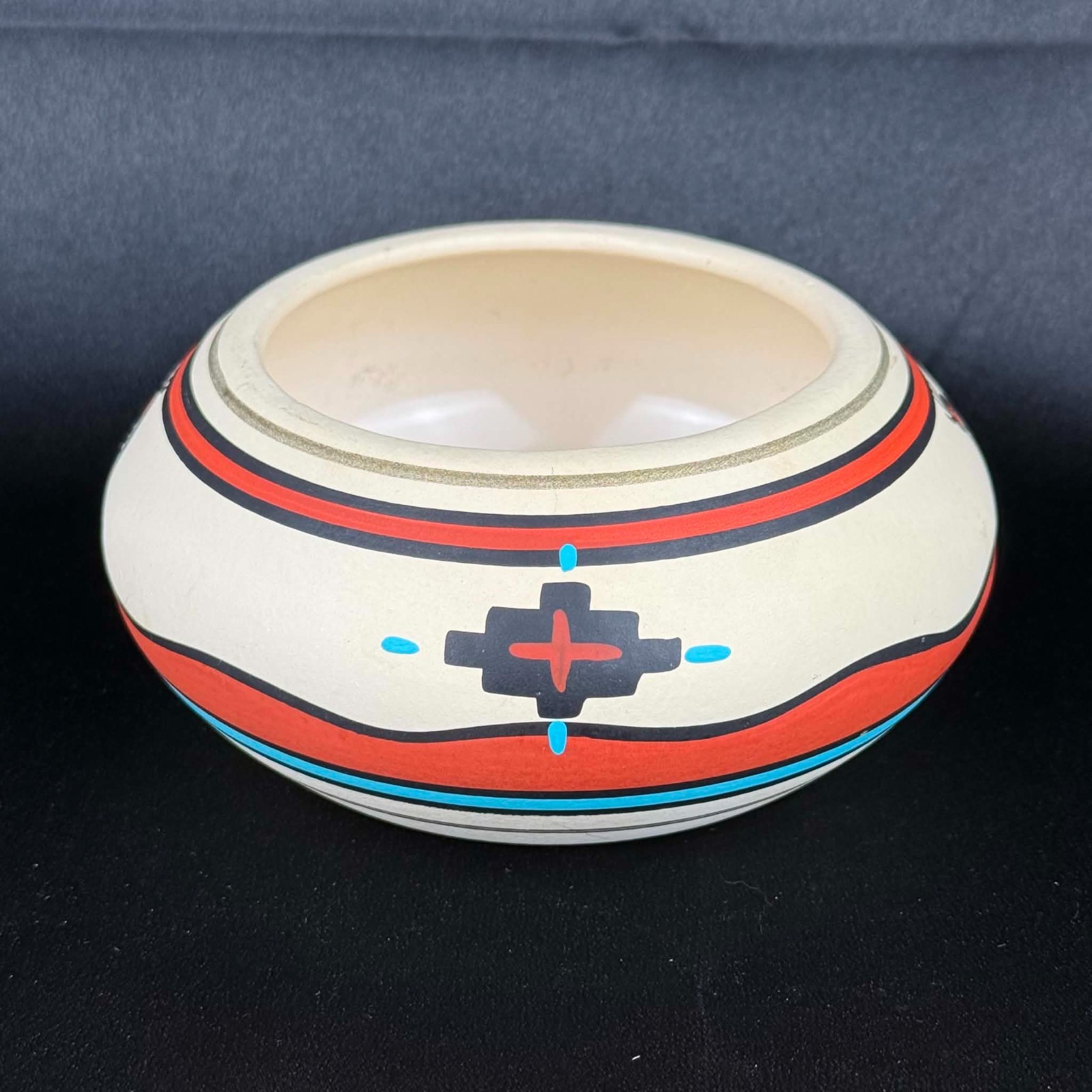 Vintage Tesa by Maack Co Southwest Pottery Bowl Hand Painted 5.5