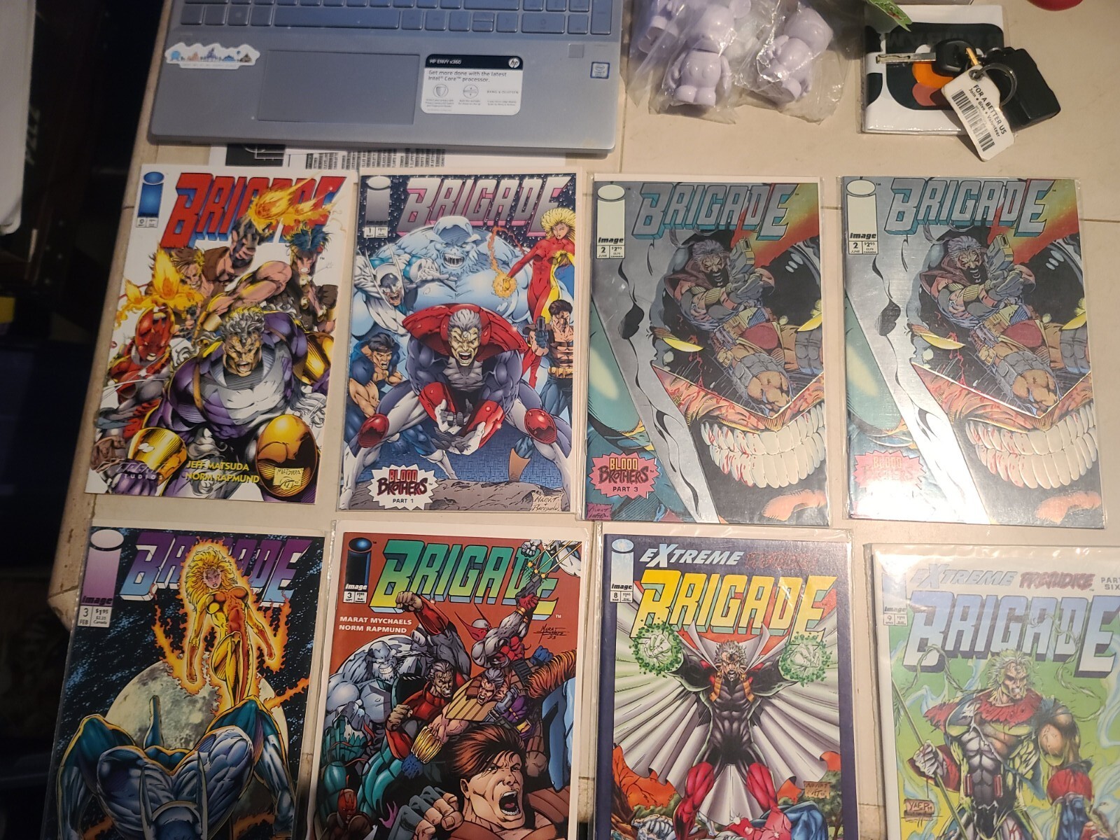 Image Comics Lot Brigade Extreme Prejudice # 0 1 2 2 3 3 8 and 9 Blood Brothers 