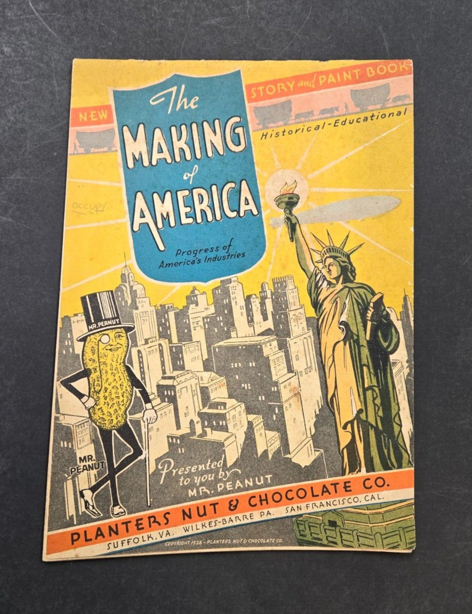 The Making of America Progress of American Industries PLANTERS PEANUT PAINT BOOK