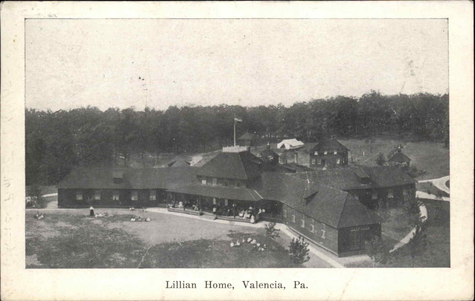 VALENCIA PENN PA Lillian Home FRESH AIR FARM Antique Postcard