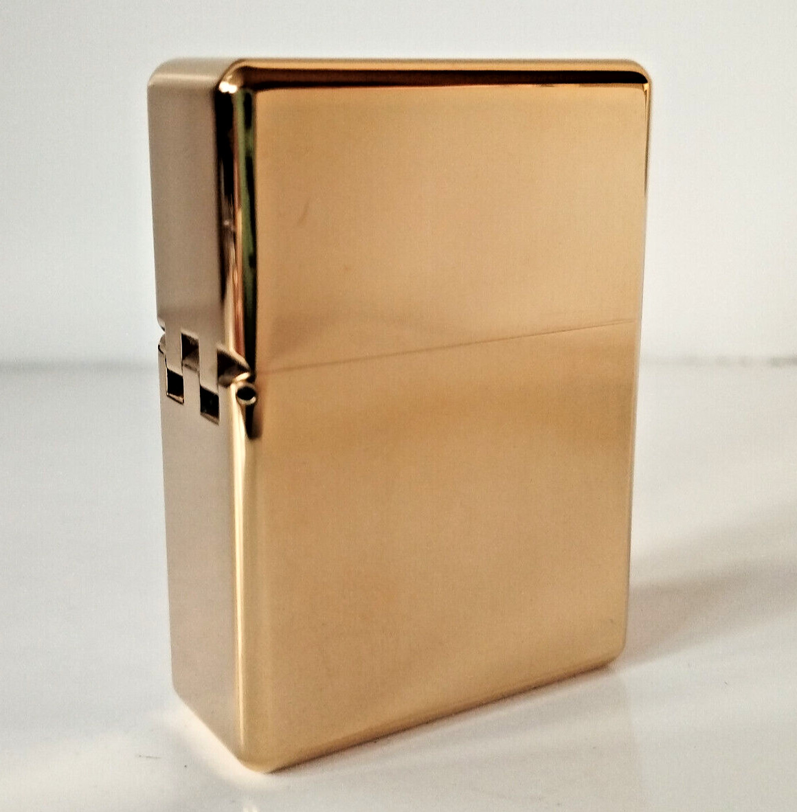 Zorro 912s Polished Brass Lighter - 210g Case & Heavy Duty Hinge