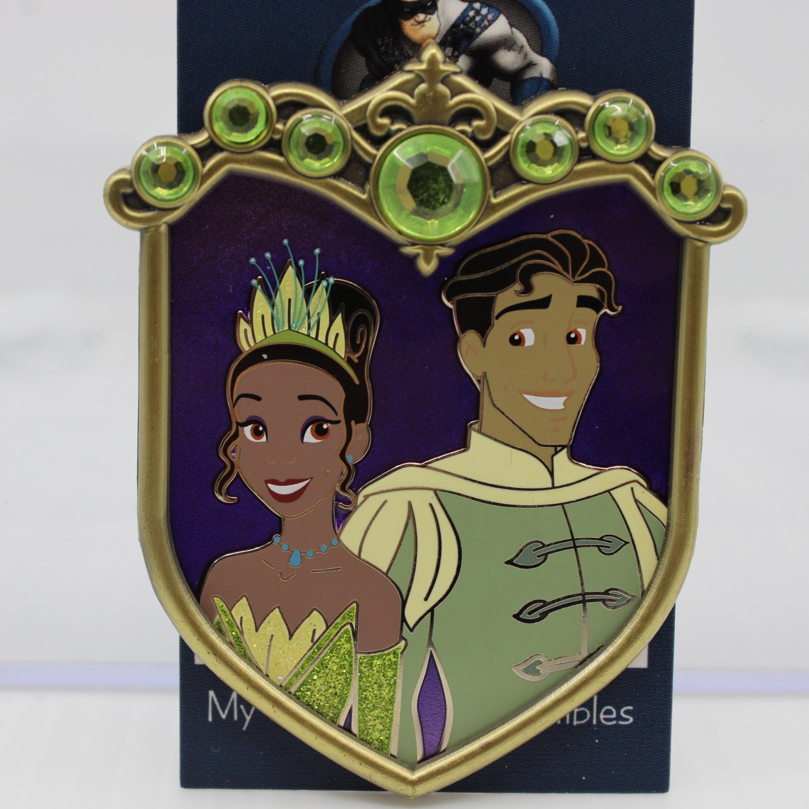 A5 Disney WDI MOG Pin LE Couples Crest Princess & the Frog Tiana Naveen