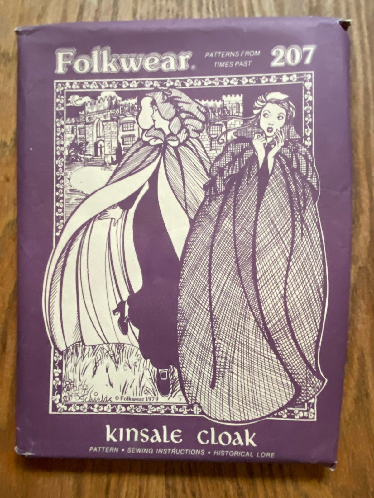 Folkwear 207 VPatterns from Times Past Kinsale Cloak Irish Historical Lore Uncut