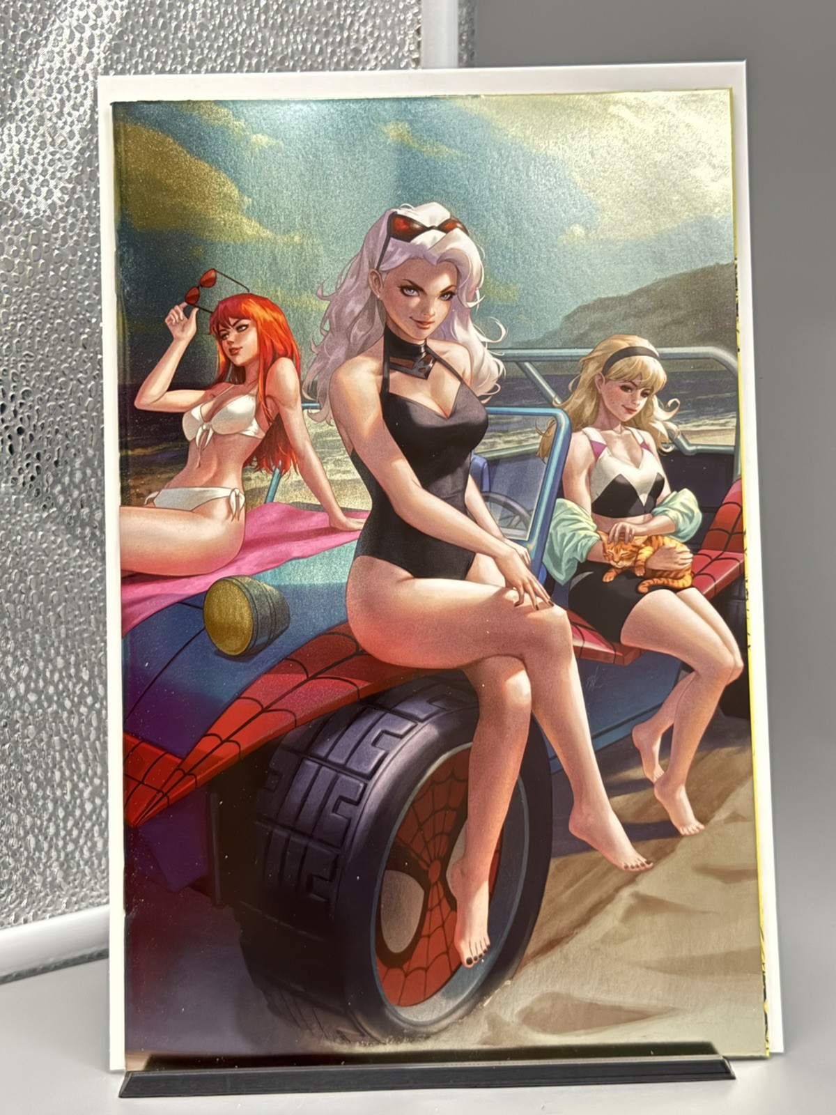 AMAZING SPIDER-MAN #42 (EJIKURE MEGACON EXCLUSIVE FOIL BEACH VIRGIN VARIANT)