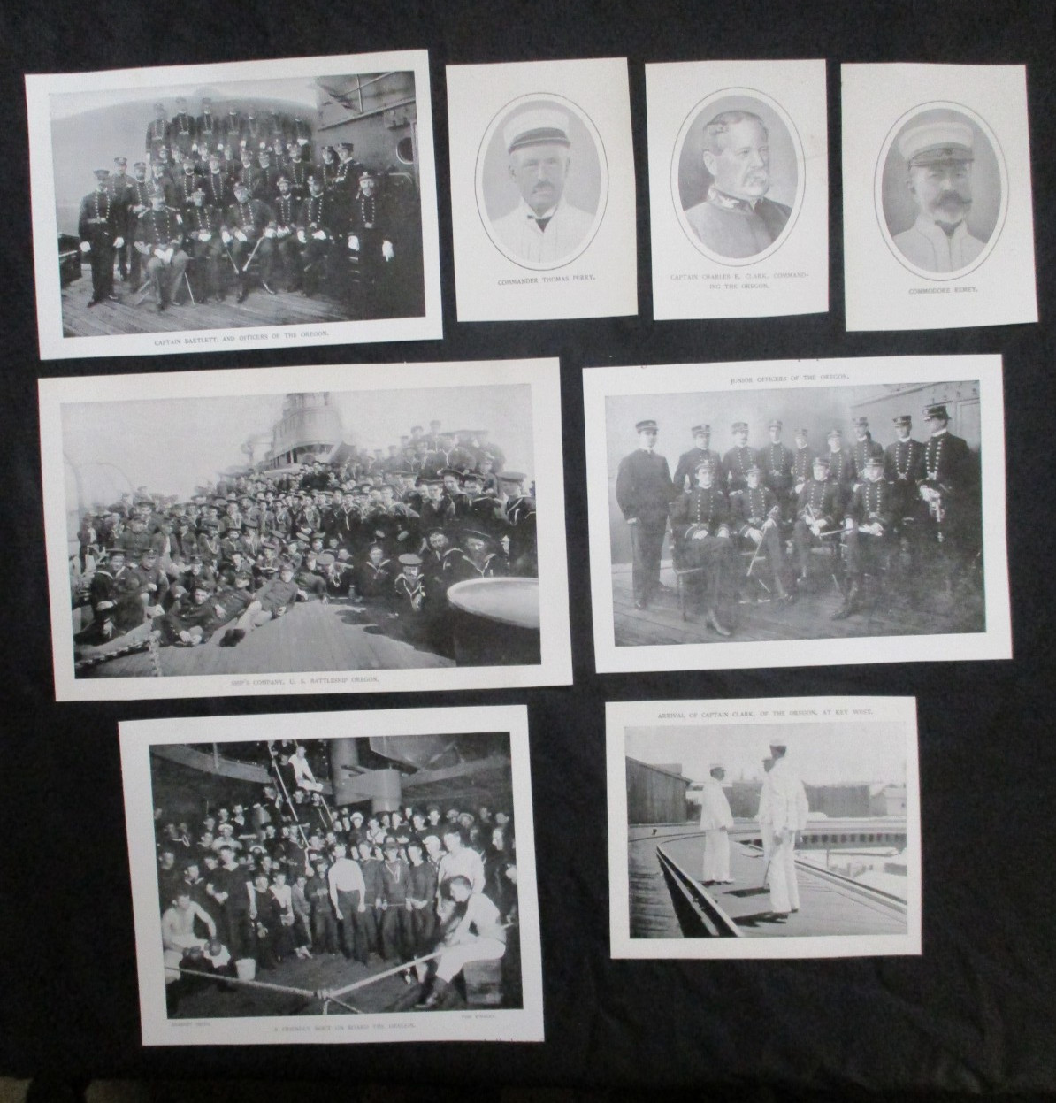 8 1899 Spanish American War Prints of the Battleship \