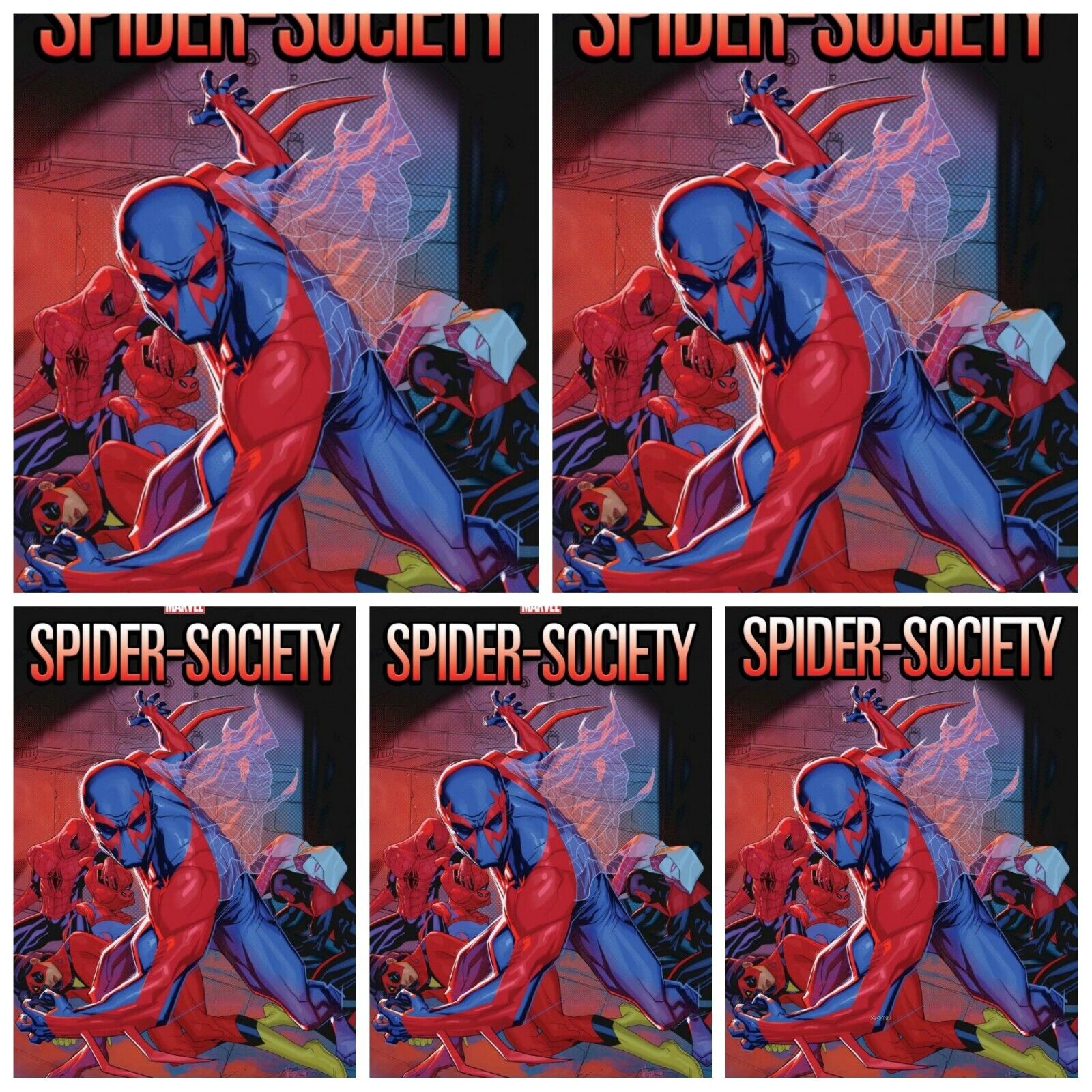 5 Pack Spider-Society #2 Cover A Variant PRESALE 9/18 Marvel Comics 2024