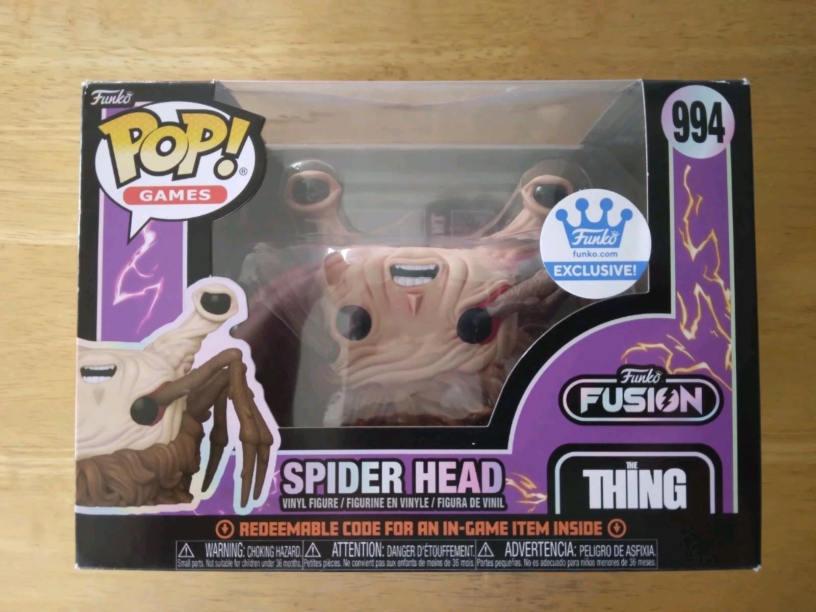 Funko Pop The Thing Spider Head # 994 Funko Fusion, Funko Store Exclusive, New