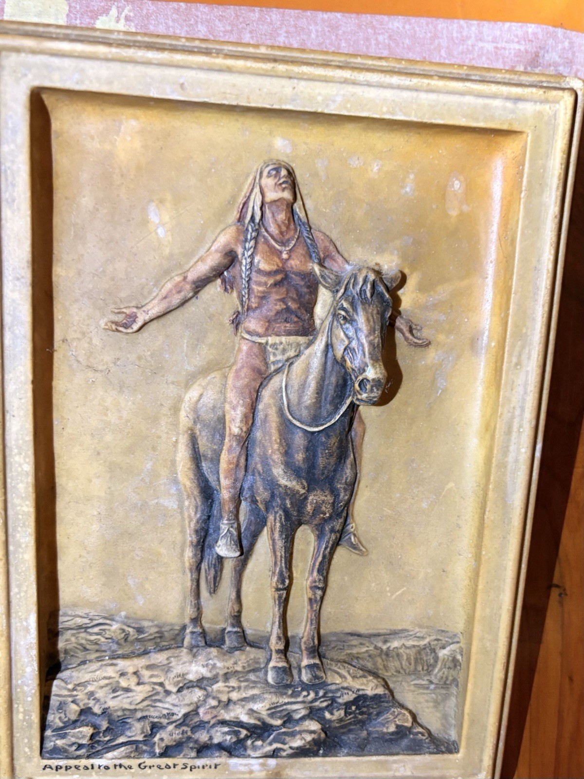 Vintage 3D Or Framed Wall Picture (Appeal To The Great Spirit)