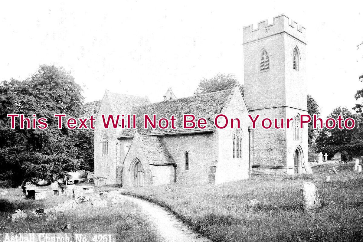 OX 1464 - Asthall Church Near Burford, Oxfordshire c1909
