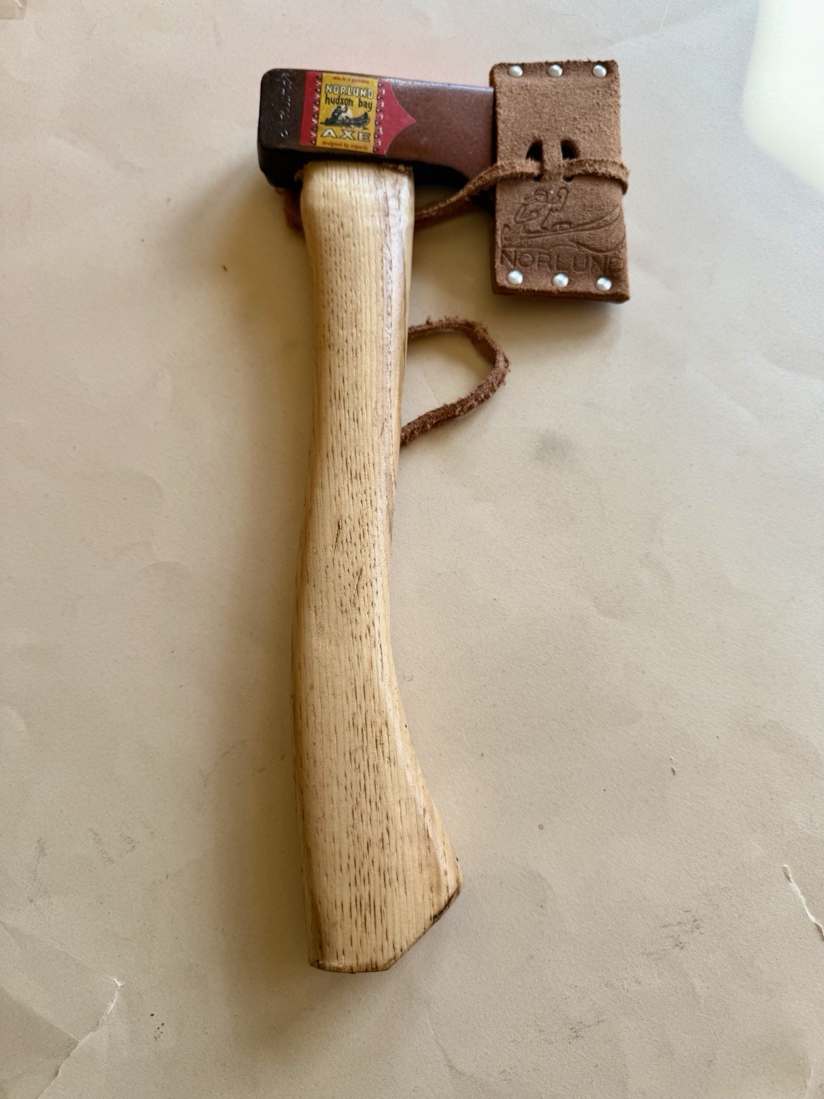 NORLUND Voyager Hudson Bay Hatchet & Leather Sheath Vintage NOS GENUINE