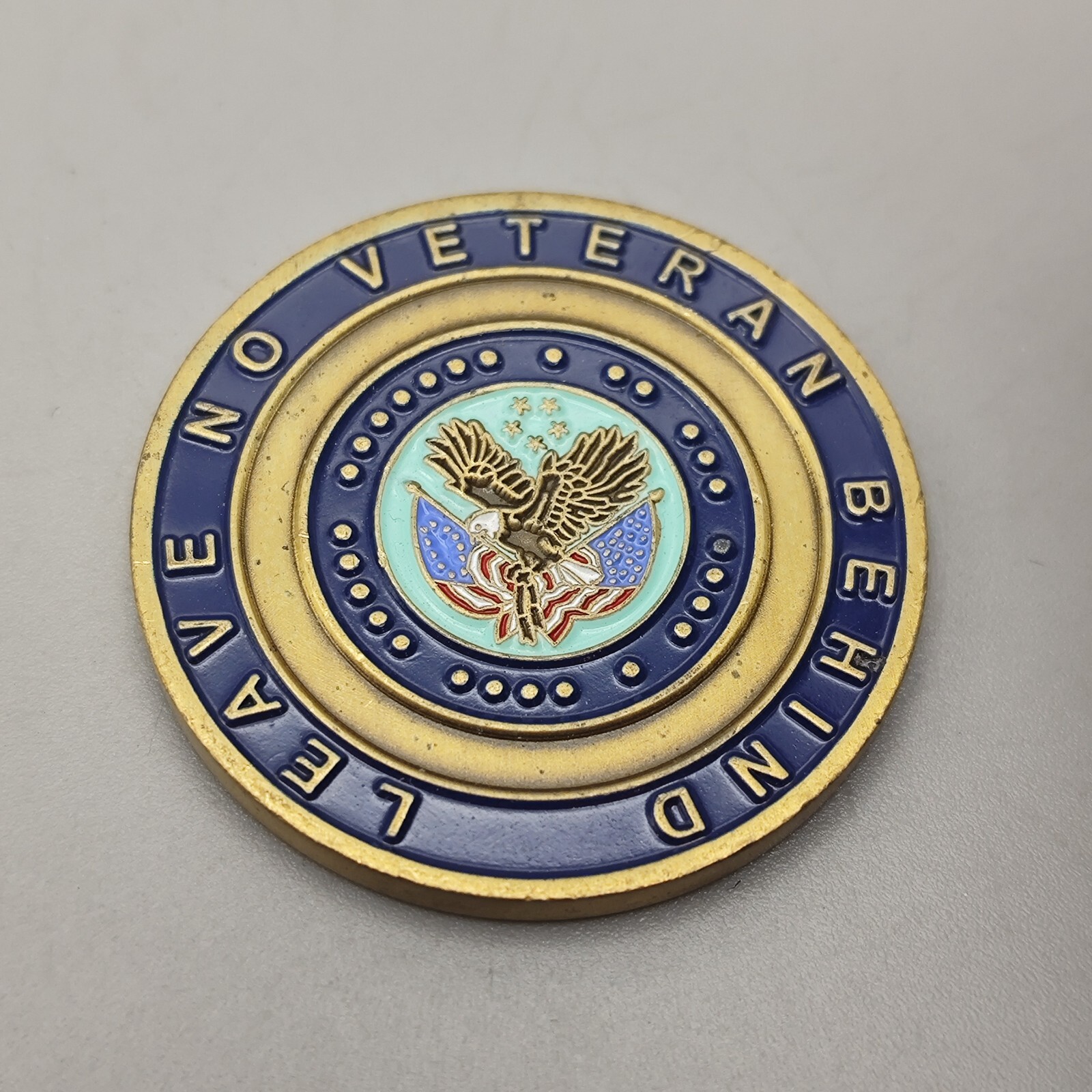 Leave No Veteran Behind Challenge Coin