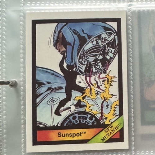 Rare 1987 COMIC IMAGES MARVEL UNIVERSE SERIES 1.  SUNSPOT #25