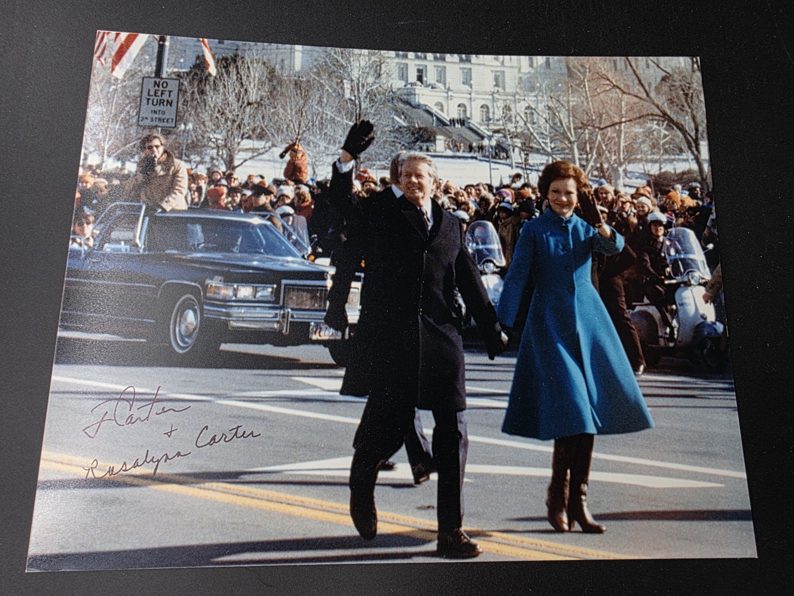 JIMMY CARTER & ROSALYNN CARTER SIGNED AUTOGRAPHED COLOR 8X10 PHOTO 