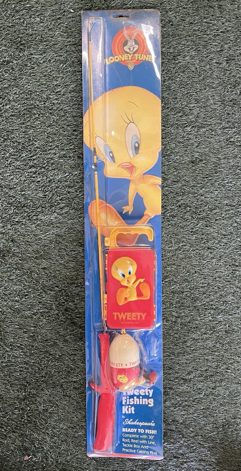 Vintage 2000 Looney Tunes Tweety Bird Shakespeare Fishing Pole Kit K Mart NIB