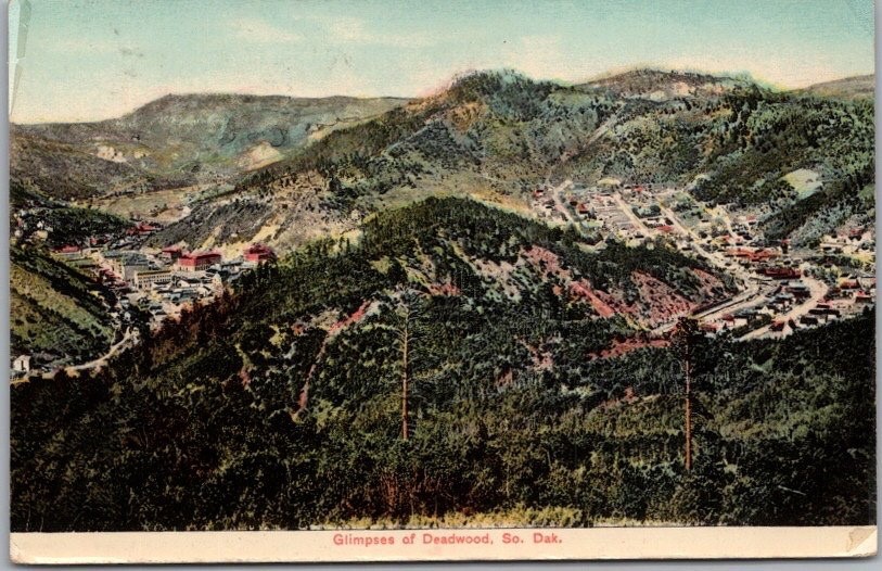 c1910s DEADWOOD, South Dakota Postcard \