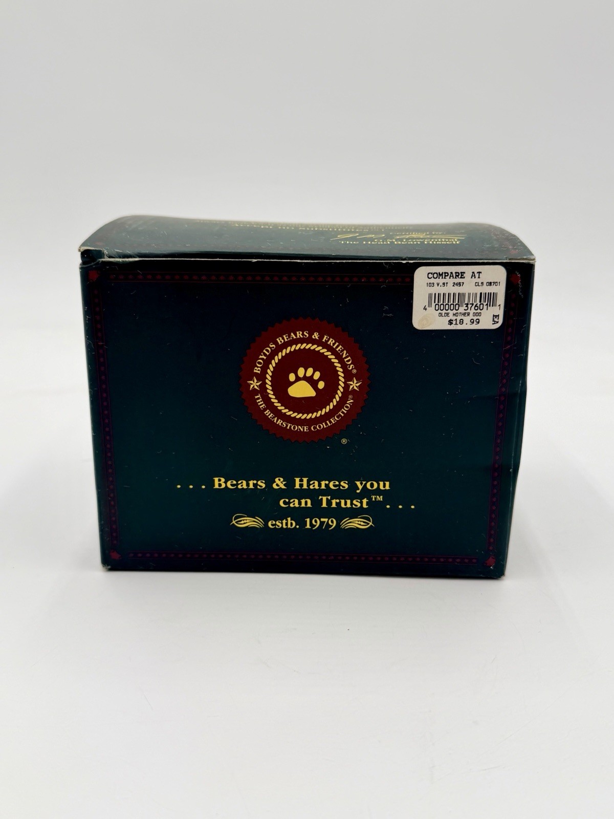 Boyd\'s Bears Figurine Olde Mother Goosebeary Once Upon a Time #2457 With BOX