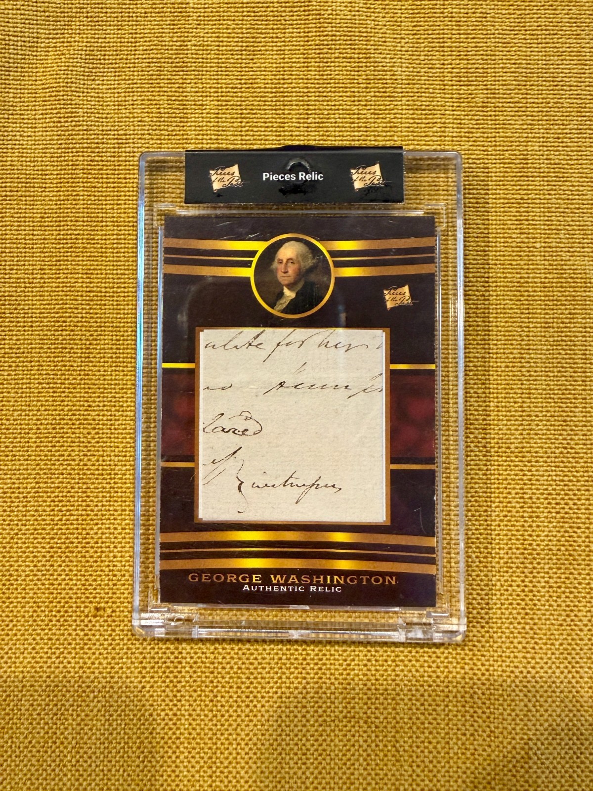 2022 Pieces Of The Past - George Washington - Jumbo Handwritten Relic