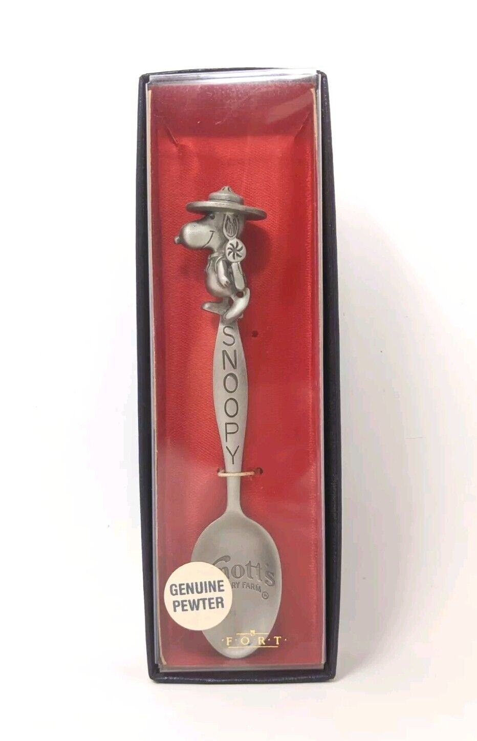 Snoopy Pewter Spoon Knotts Berry Farm in Original Packaging Approx 4\