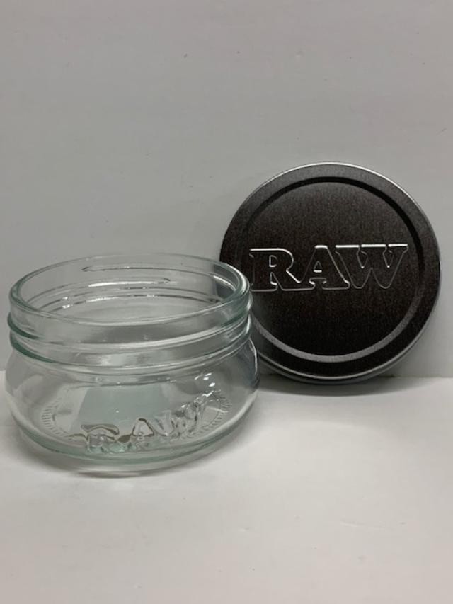 New RAW Rolling Papers 6 Ounce Mason Jar for Air Tight Storage