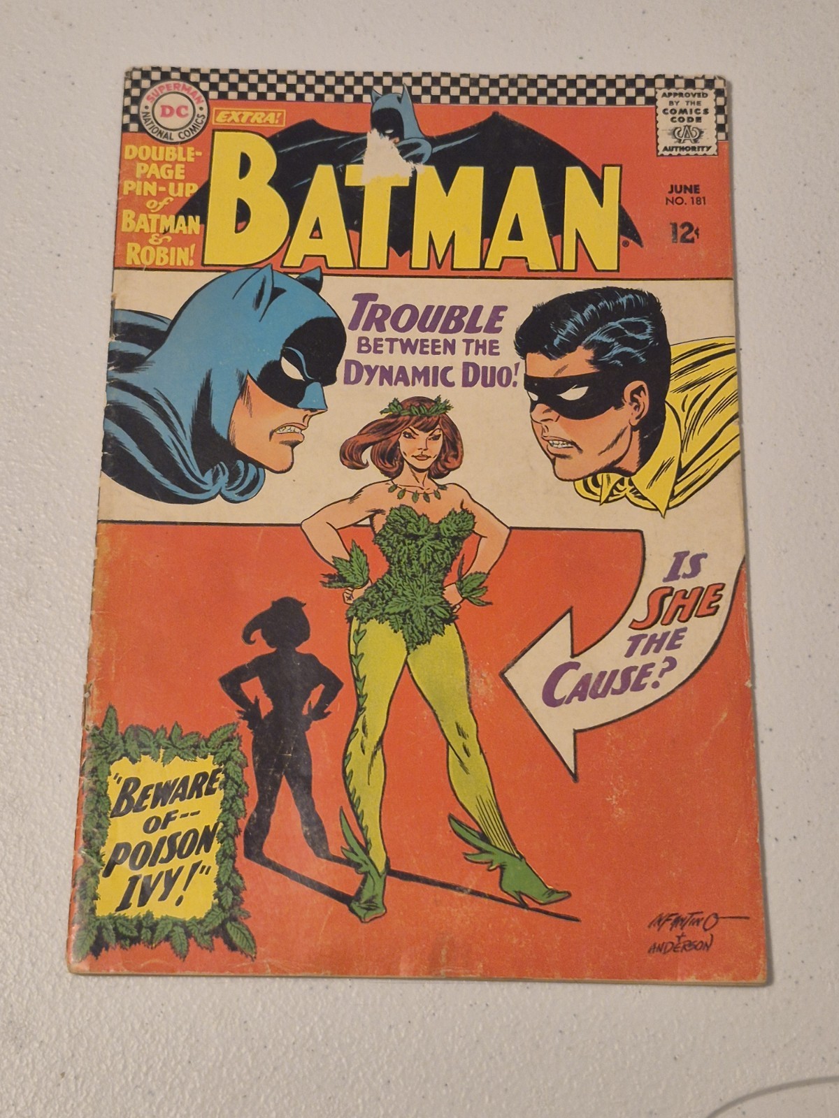 Batman #181, DC Comics, June 1966, No Poster, First Appearance Of Poison Ivy 