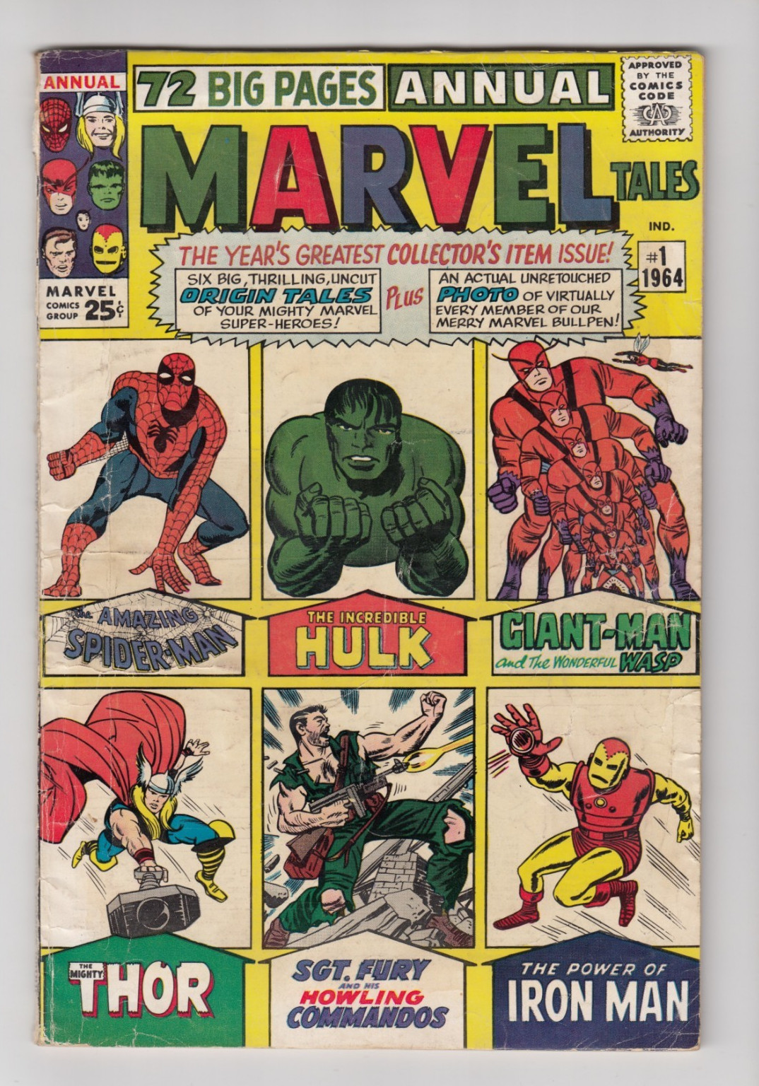 Vintage Marvel Comics Marvel Tales Annual 1 #1 1964 Silver Age Key Issue Comic