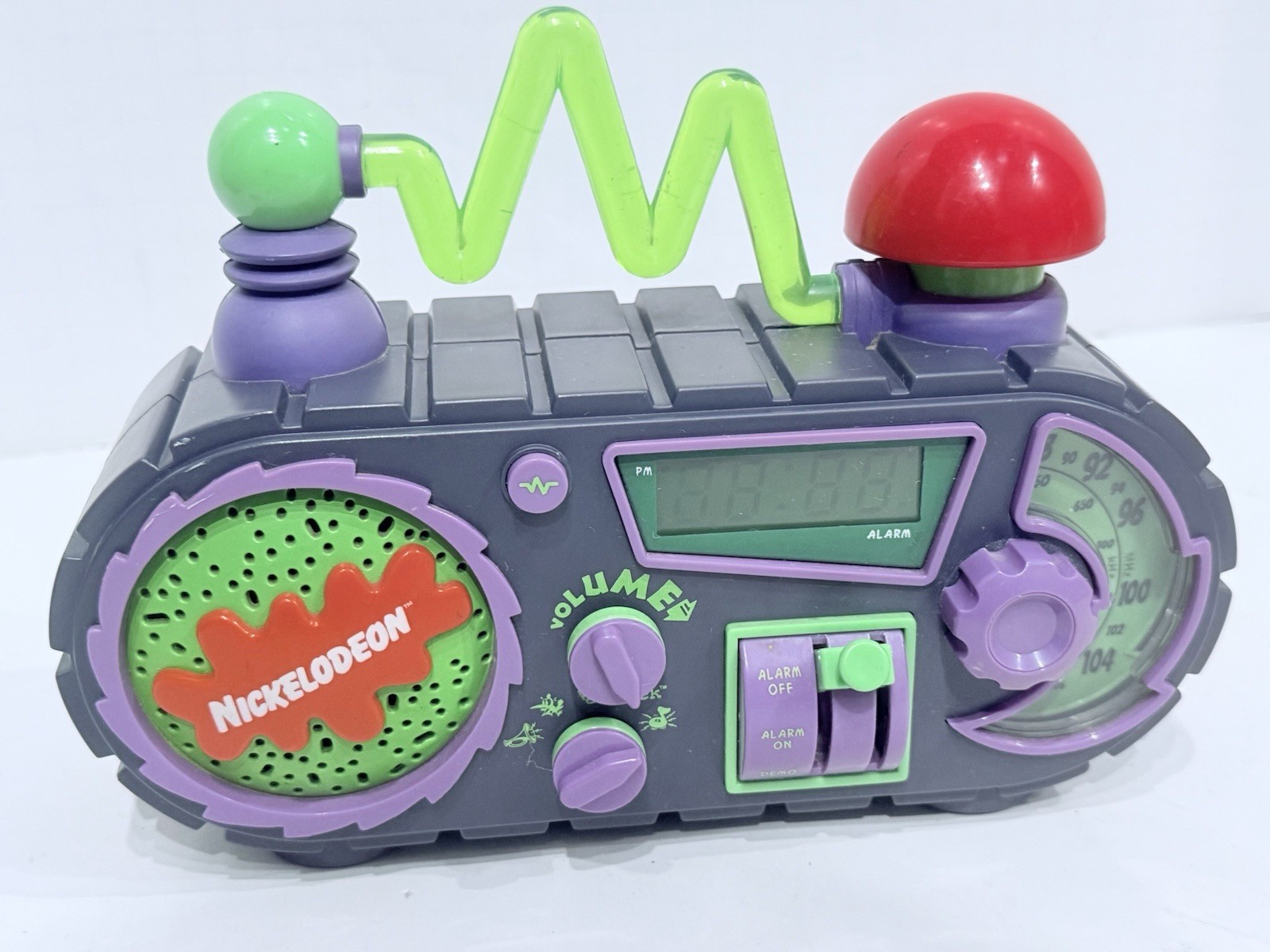 Nickelodeon 1995 Time Blaster Vintage Alarm Clock Rise Slime As Is