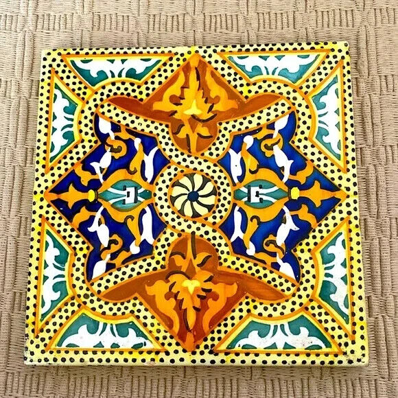 Spain Vintage 1970s Decorative Tile Trivet