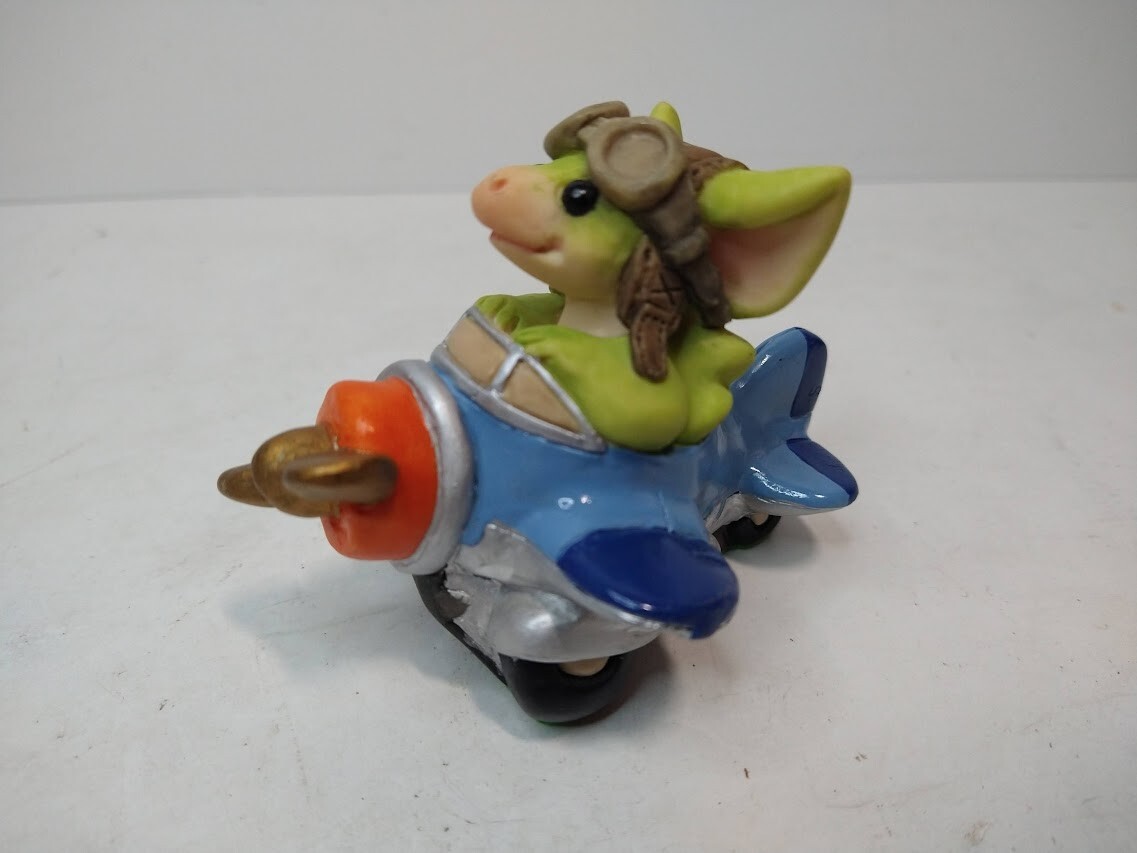Vintage Whimsical World Of Pocket Dragons Frequent Flier by Real Musgrave