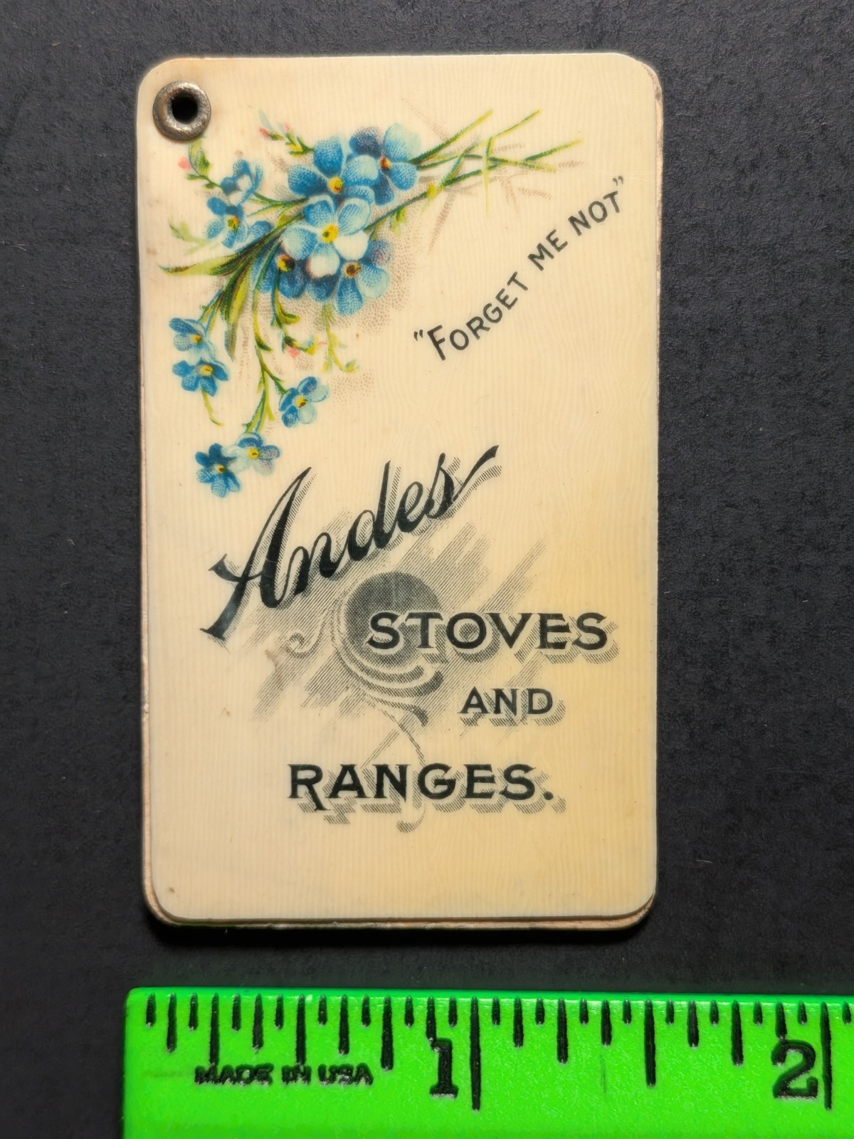 Vintage 1920s Andes Stoves and Ranges Celluloid Geneva New York Vintage 1920s Andes Stoves and Ranges Celluloid Geneva New York