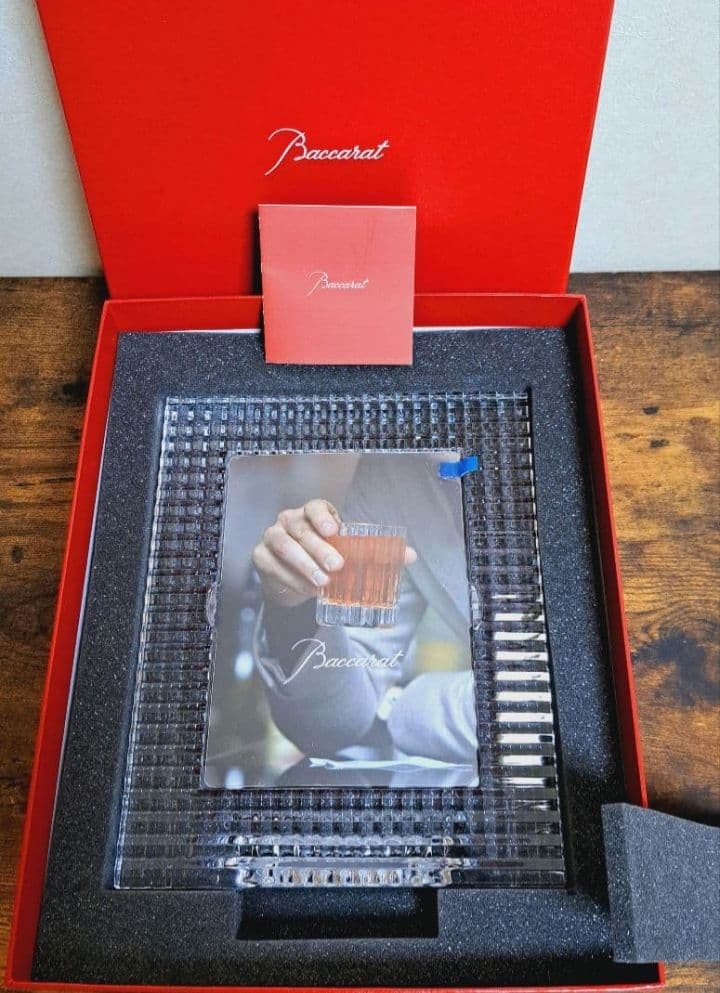 Baccarat Eye Collection Photo Frame Picture Stand Crystal 2814855 Clear New