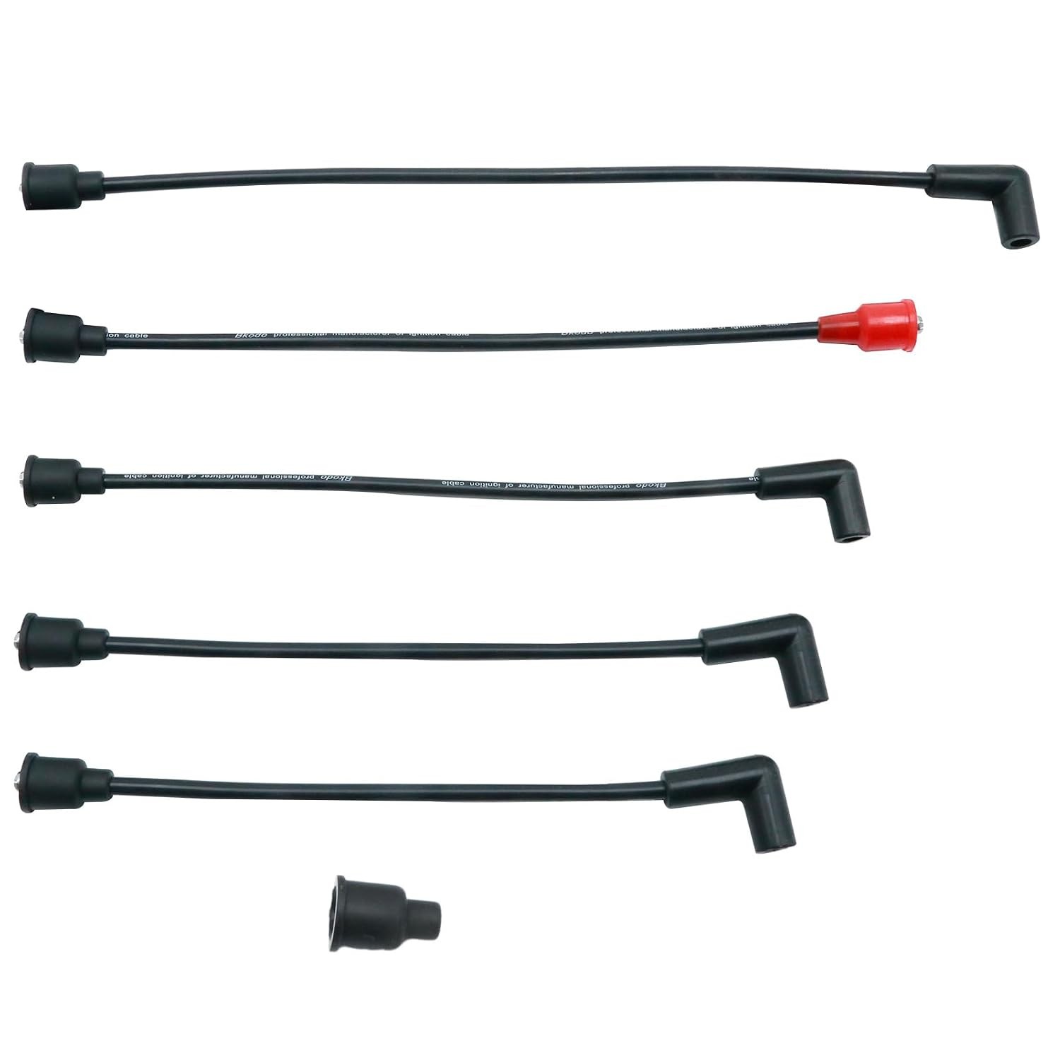 5 Pcs CPN12259B 9N12259A Spark Plug Ignition Wire Set, Replacement for Ford NAA