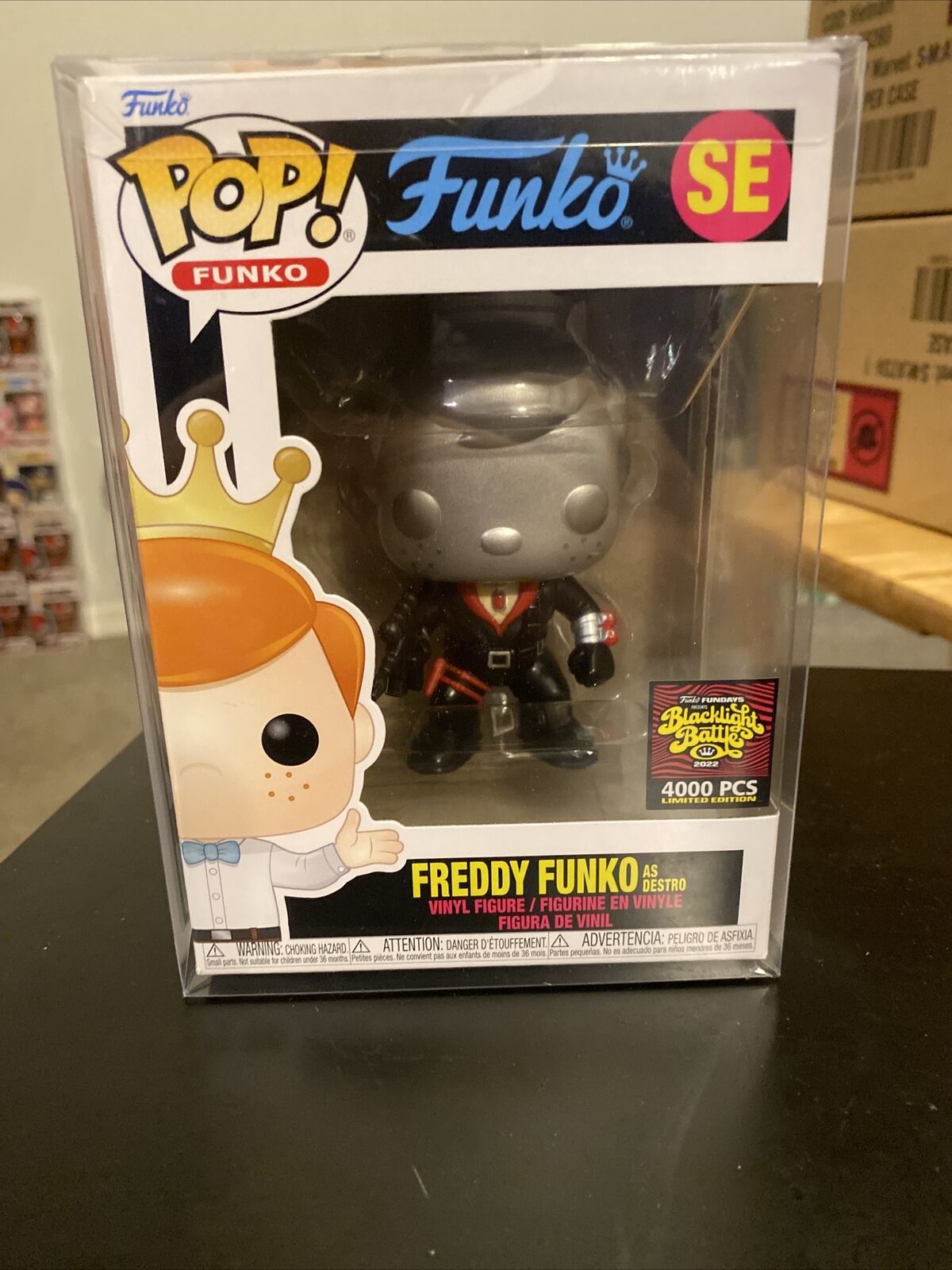 Funko POP Fundays 2022 Box of Fun Freddy Funko as Destro LE 4000 GI Joe Mint