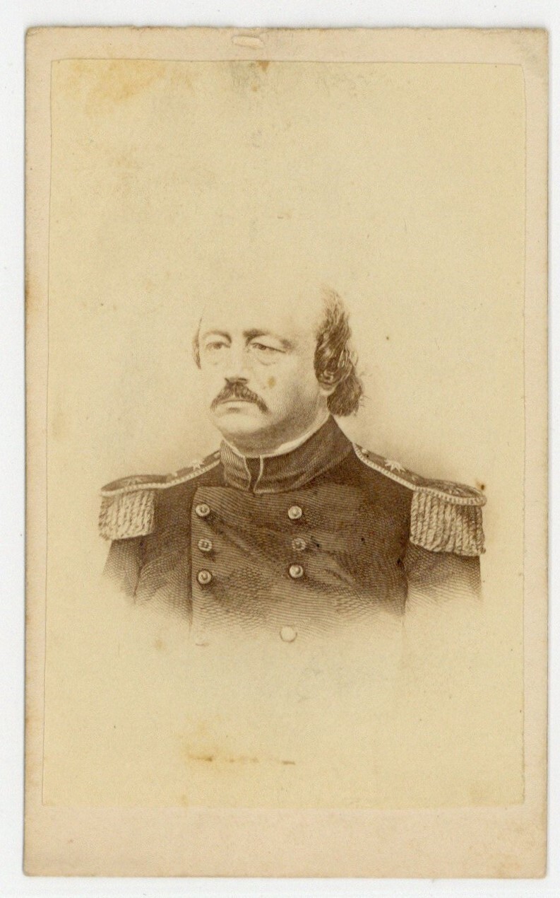 General Benjamin Butler 1860 Civil War CDV Photo Union Army Uniform Original