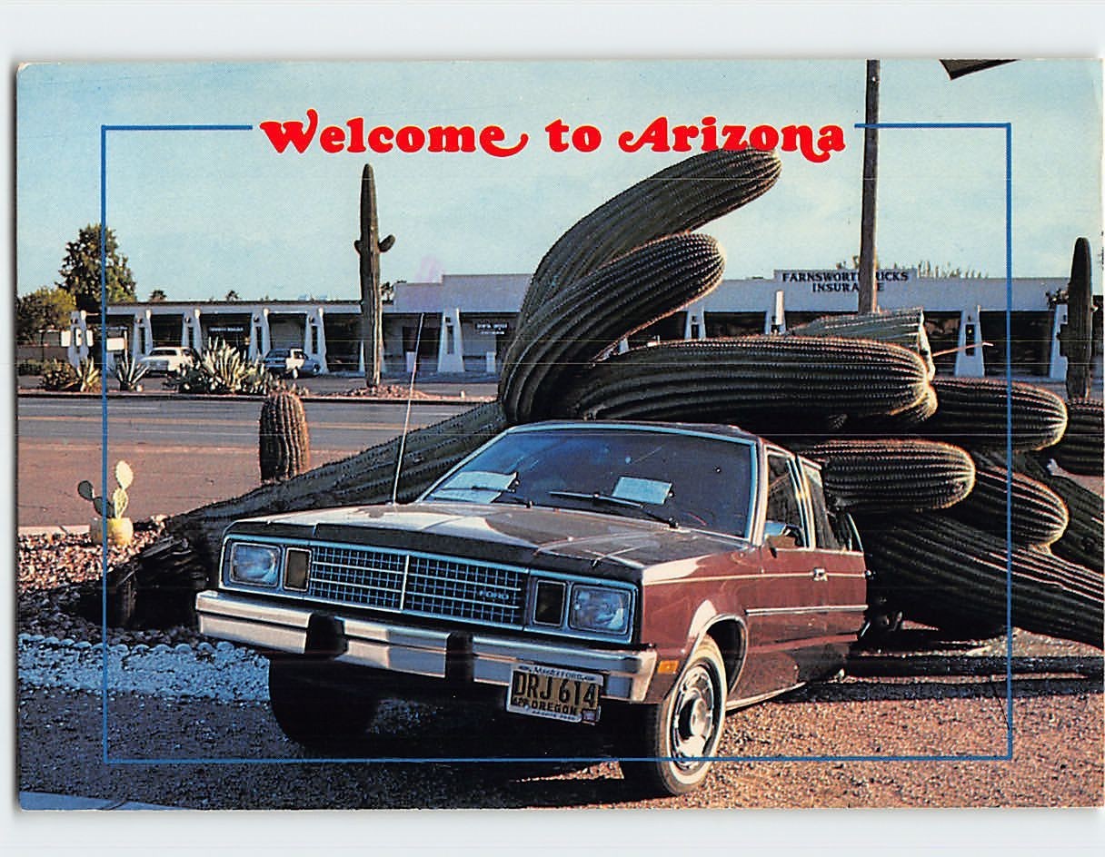 Postcard Welcome to Arizona USA