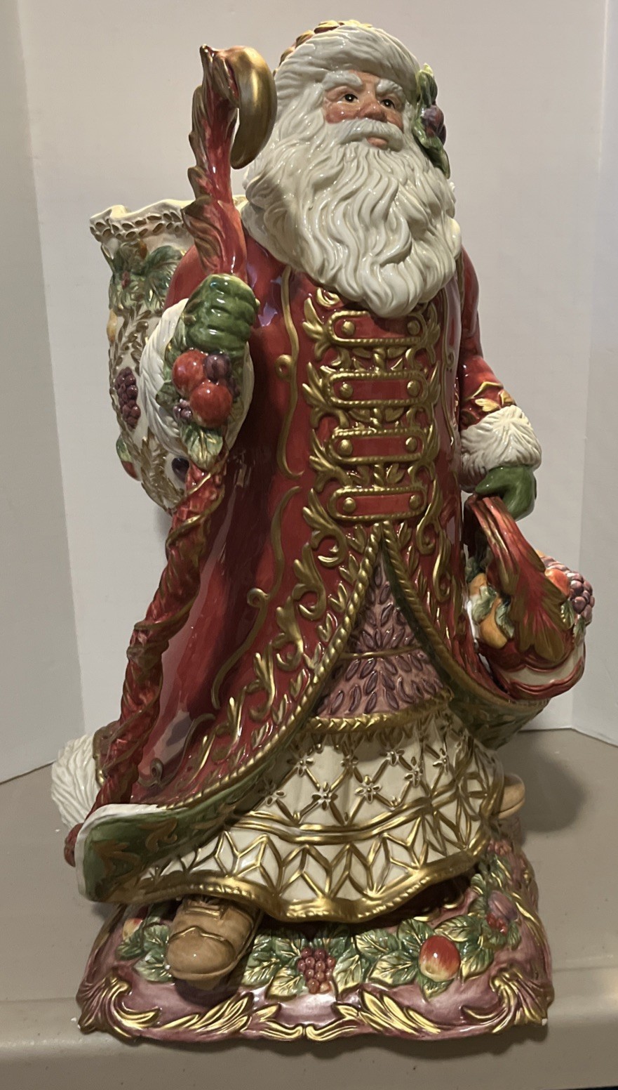 fitz and floyd 18” Renaissance Santa 19/1860