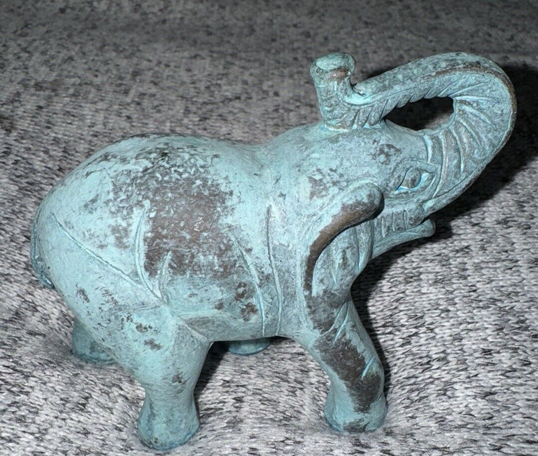 Vintage Collectible PG Metal Elephant 3.5” Tall