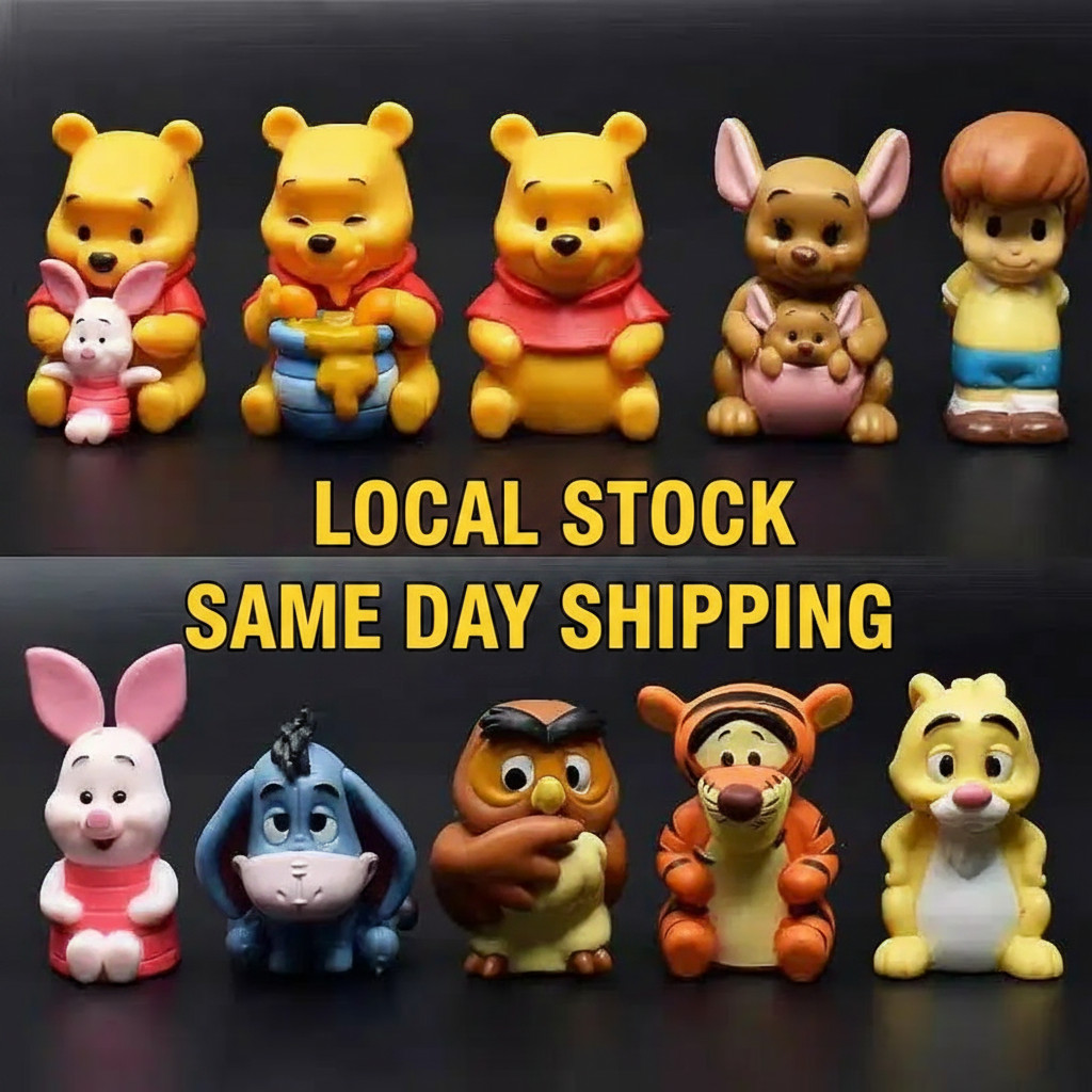 10pcs Cartoon Inspired PVC Mini Figures Set Cake Toppers Toys USA Stock