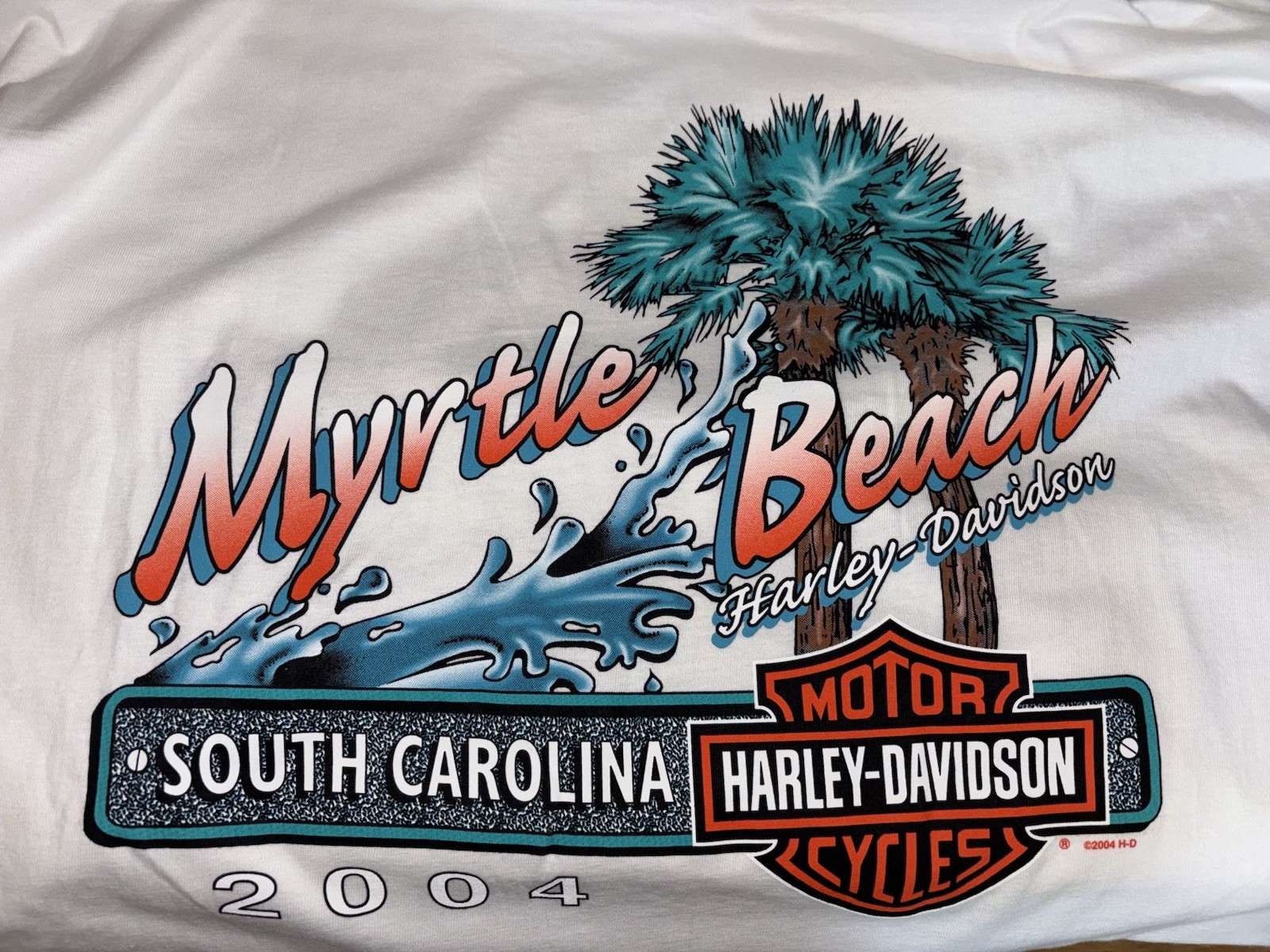 Deadstock Vintage Harley Davidson Myrtle Beach 2004 Men’s Shirt Size 2XL