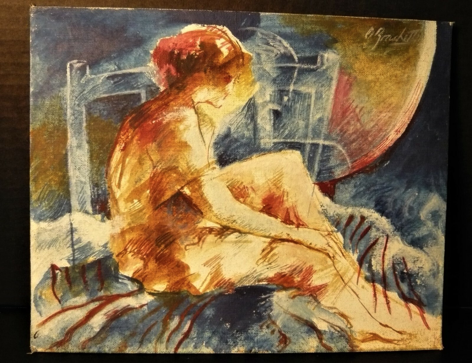 Oil painting 8x10, by  Omar Brachetti.    \