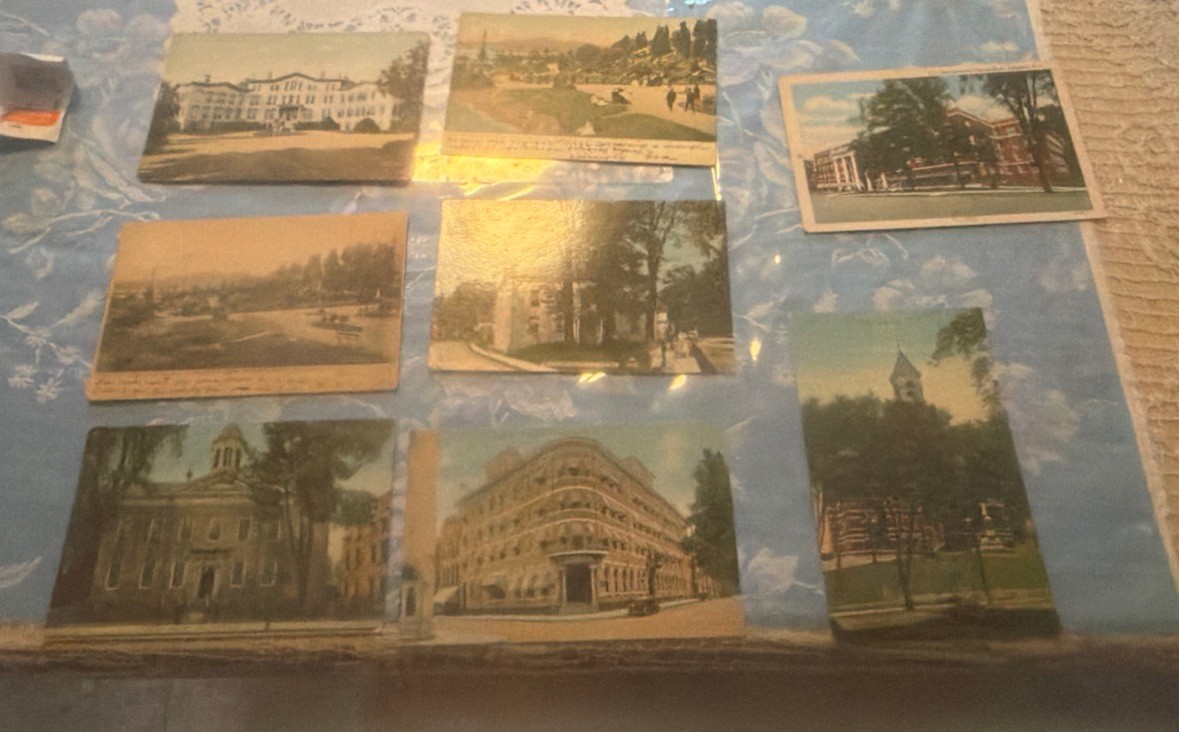 Vintage/Antique (early 1900s) Postcards Kingston, NY lot of 8 city hall point