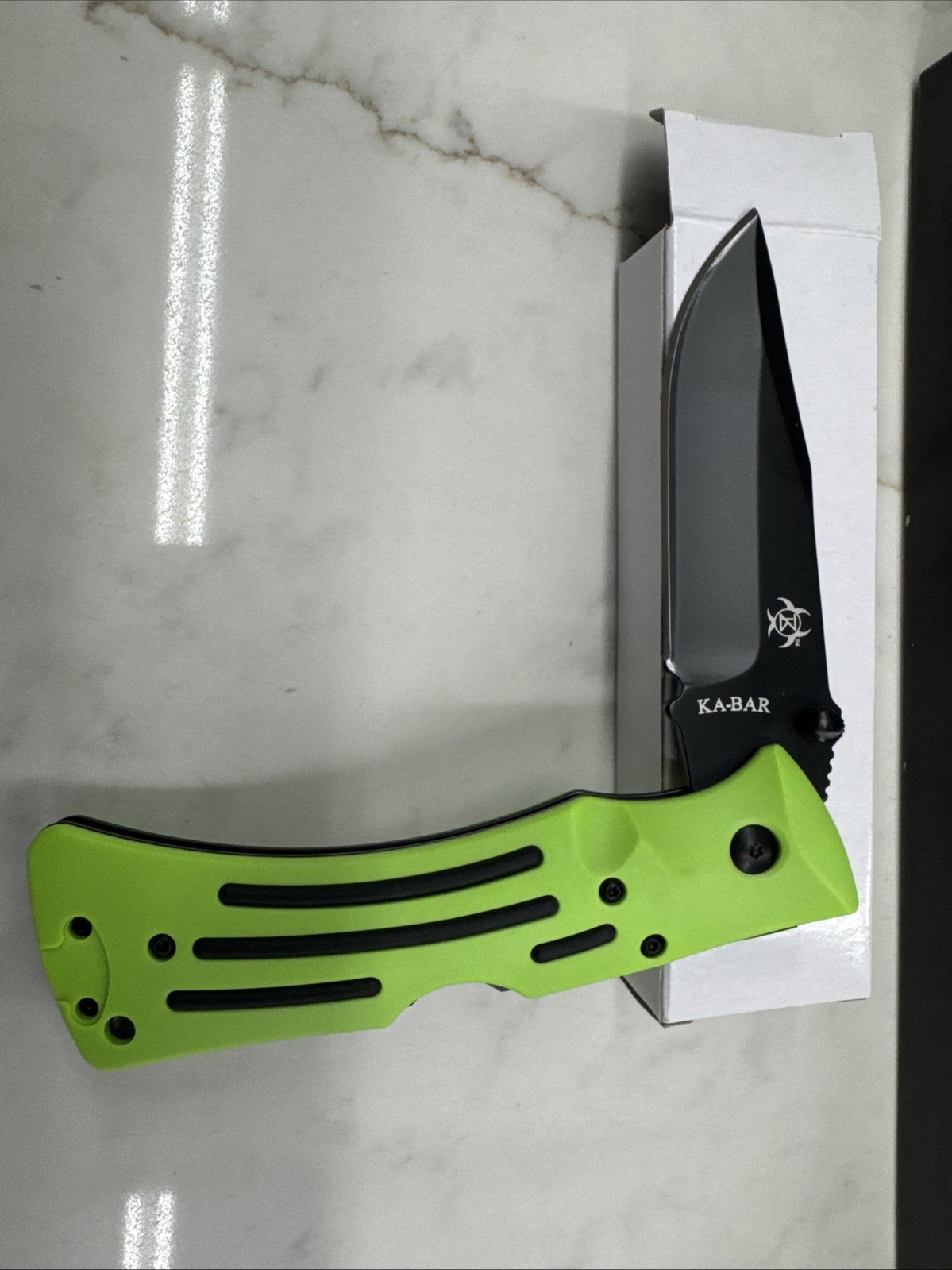 Ka-Bar Zombie Mule Lockback Knife Green Zytel (3.875\