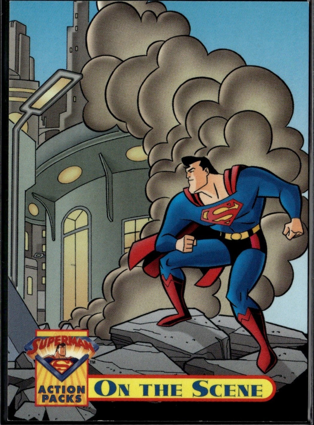 1996 Fleer/SkyBox Superman Action Packs #8 On the Scene