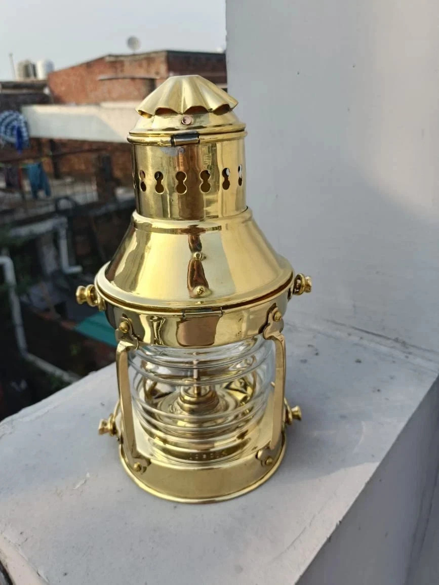 Lamp Nautical Brass Oil Lamp Maritime Ship Lantern Boat Light Lamp Nautical 11\'
