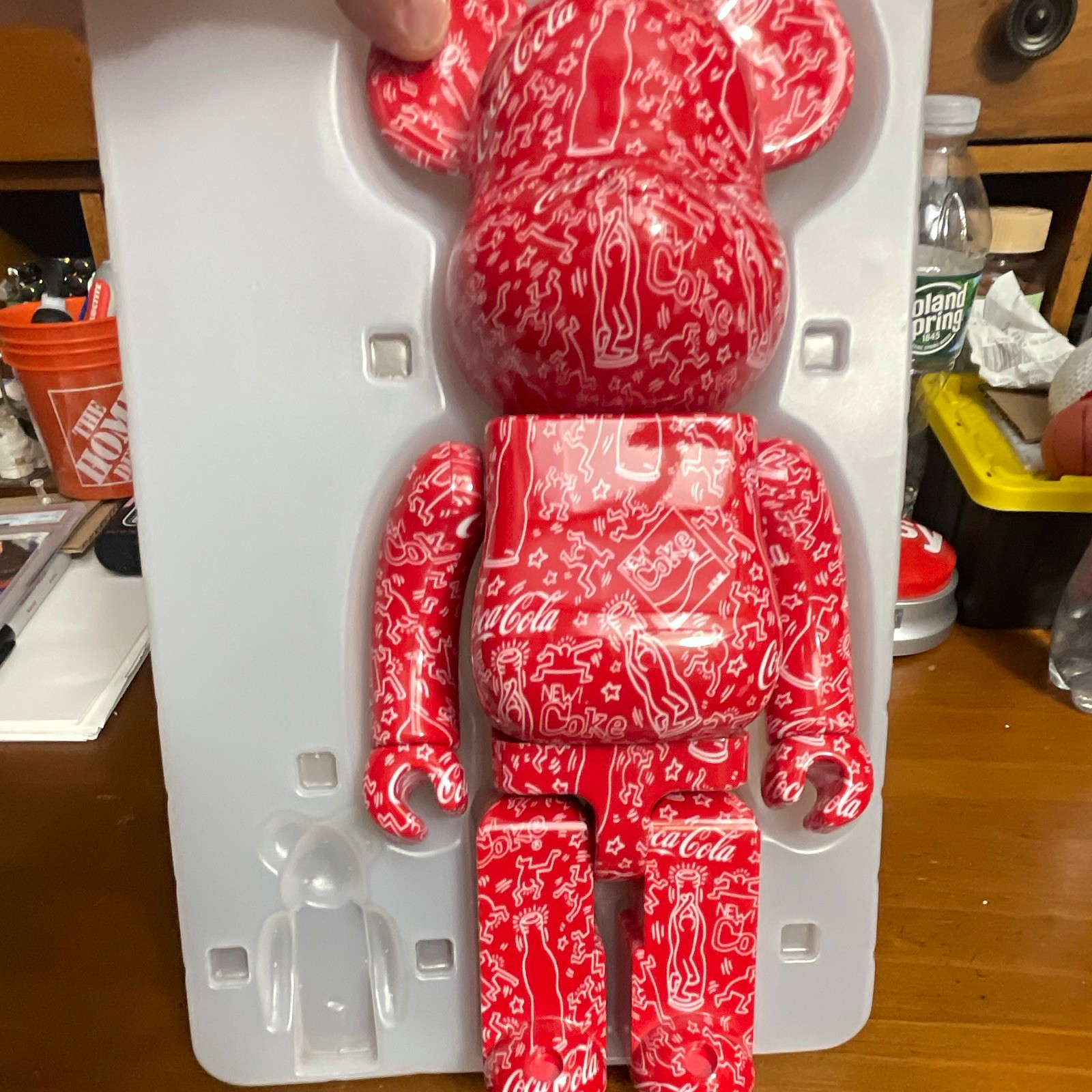 Medicom Toy Be@rbrick Coca-Cola x Keith Haring Red/White Figure 400% only 