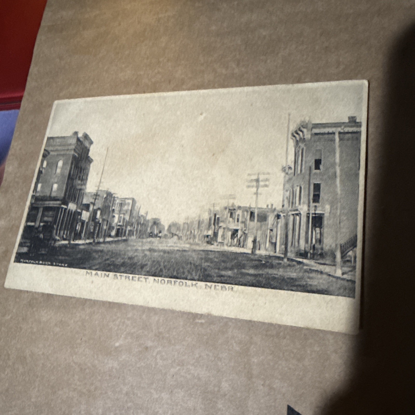 Early 1900 Postcard Main Street Norfolk Ne 